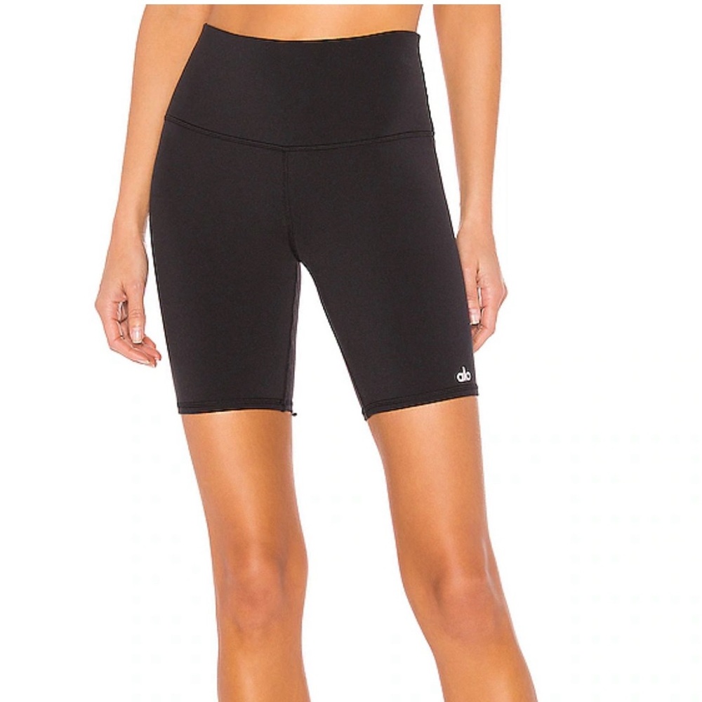 Alo Yoga Black Biker Shorts